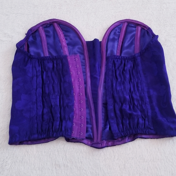 Victoria's Secret Vintage Floral Paisley Print Strapless Corset Bustier - Picture 8 of 12